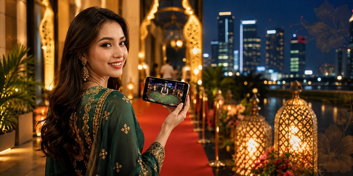 Pemain menggunakan telefon pintar untuk akses kasino mudah alih 15w50